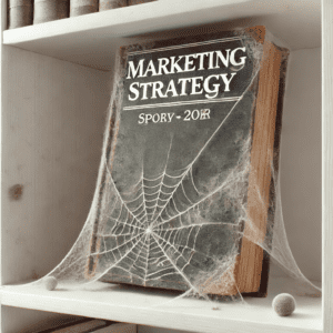 marketign Strategy collecting spider webs